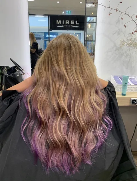Flieder/Lavendel Balayage 