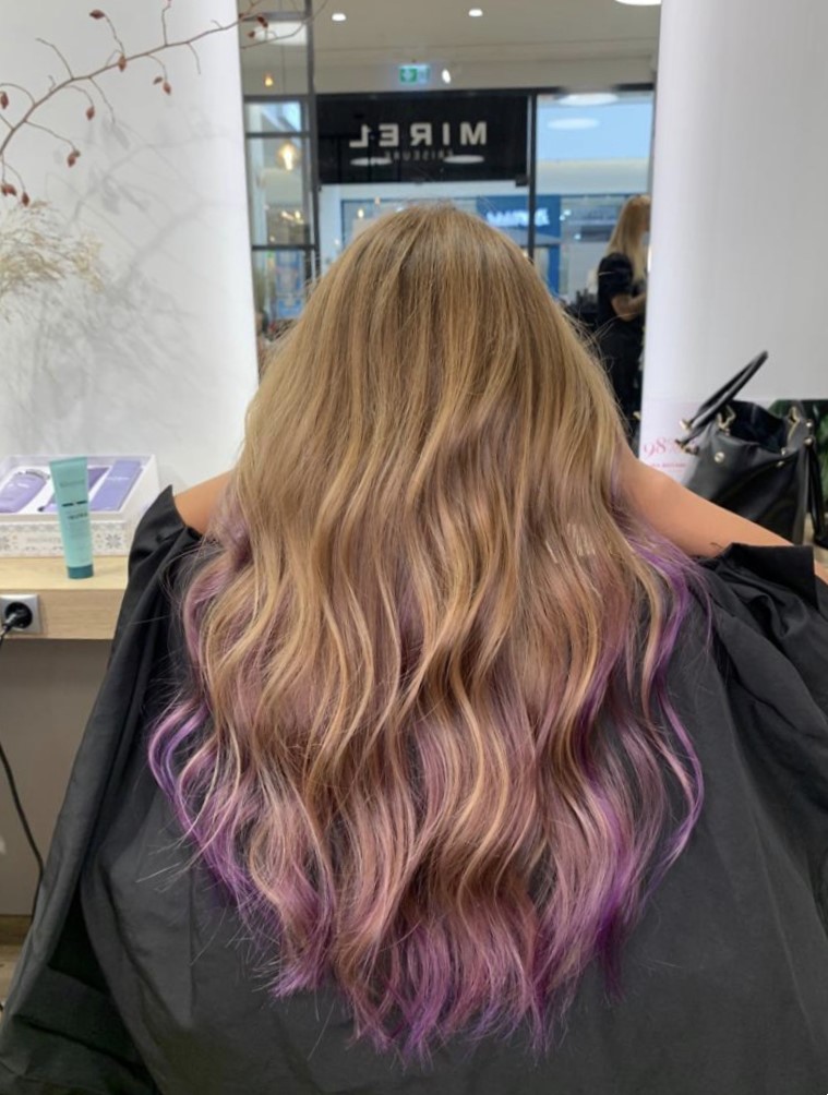 Flieder/Lavendel Balayage 