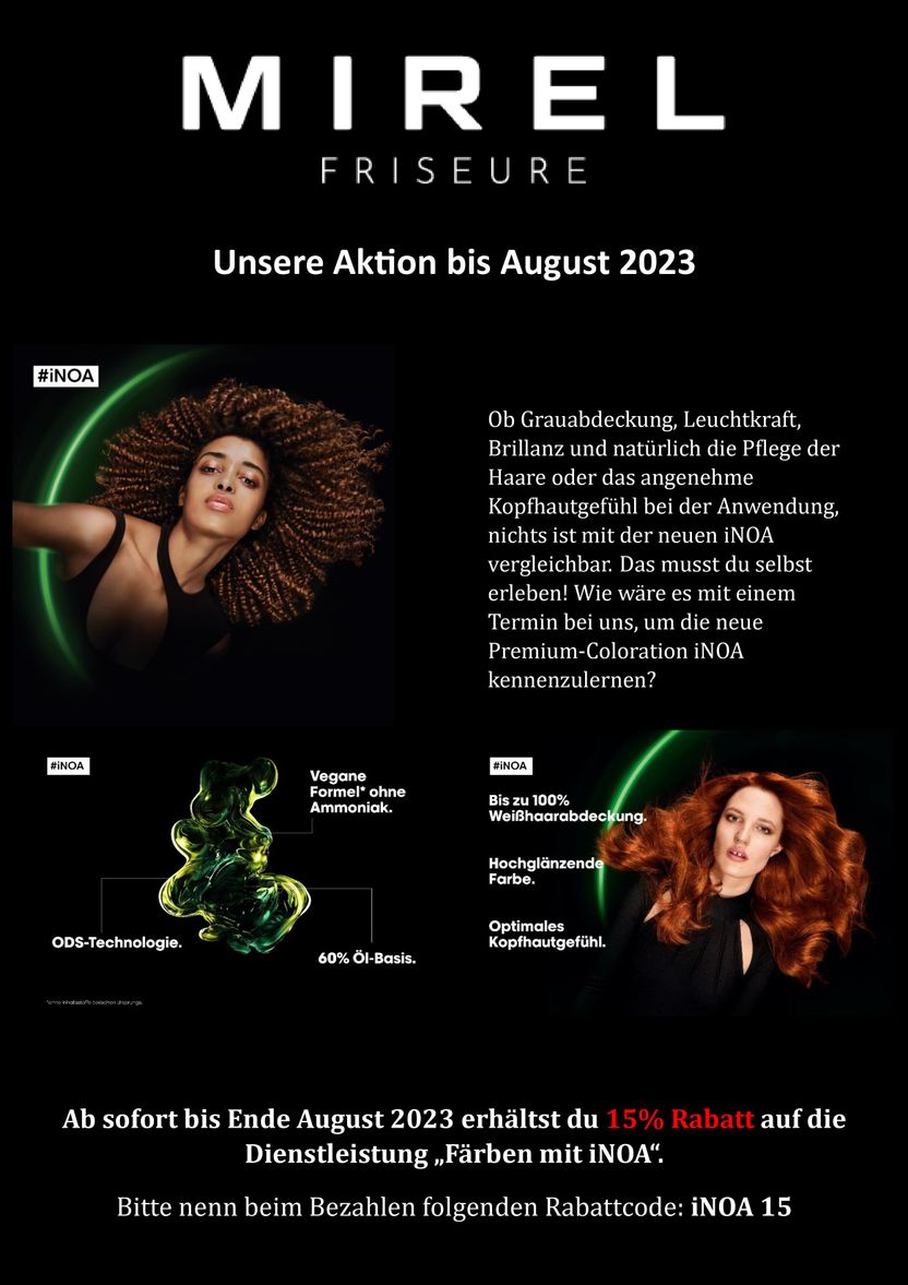 Unsere iNOA Aktion bis Ende August 2023.
